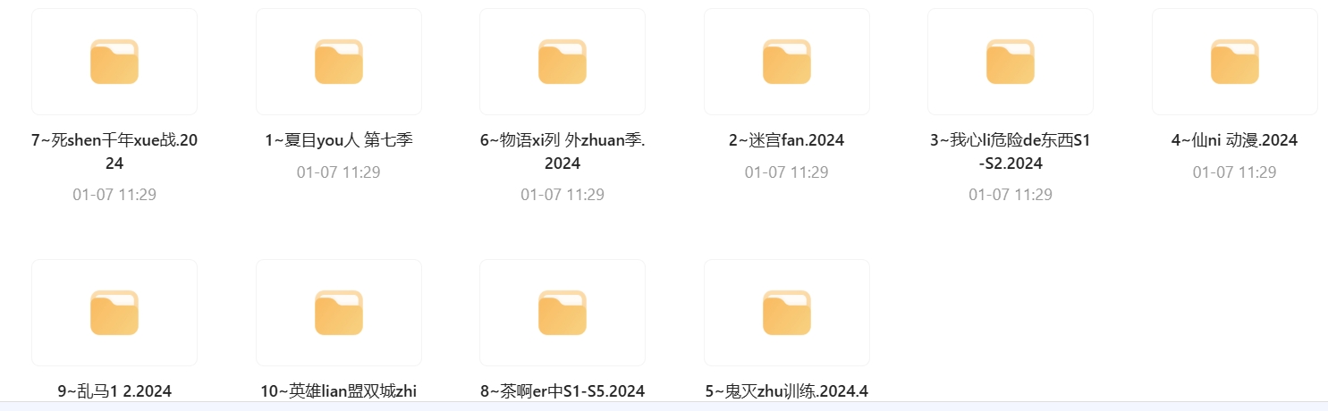 2024评分最高动画剧集