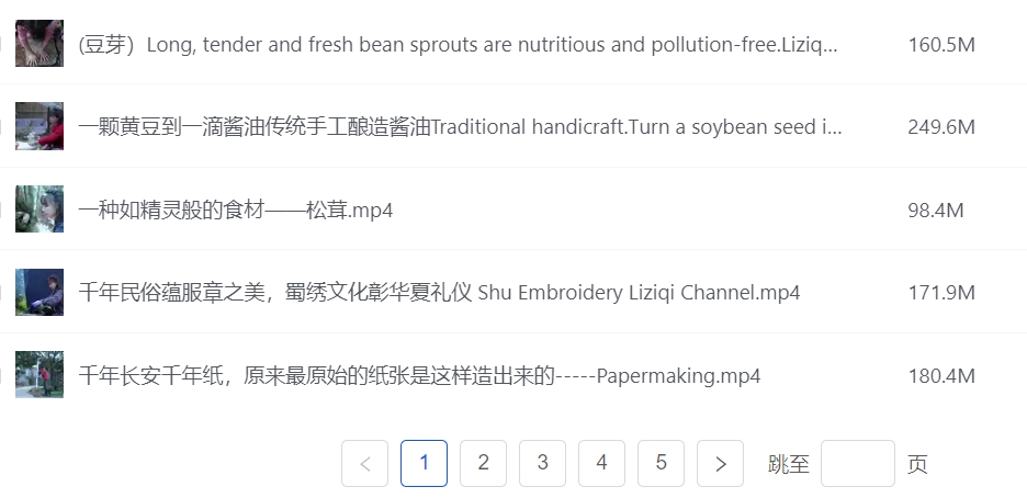李子柒作品集——高清视频