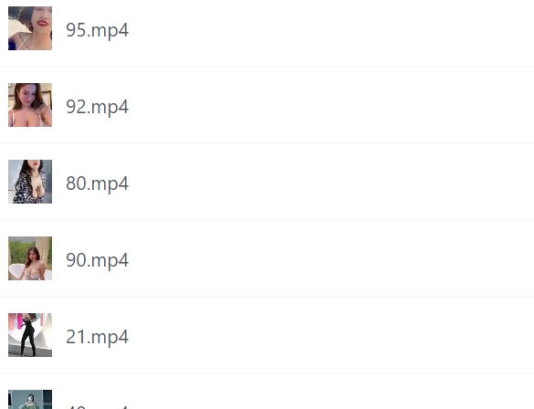 99部S身材美女短视频合集