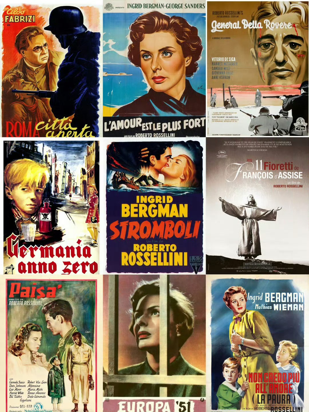 罗伯托·罗西里尼 作品合集